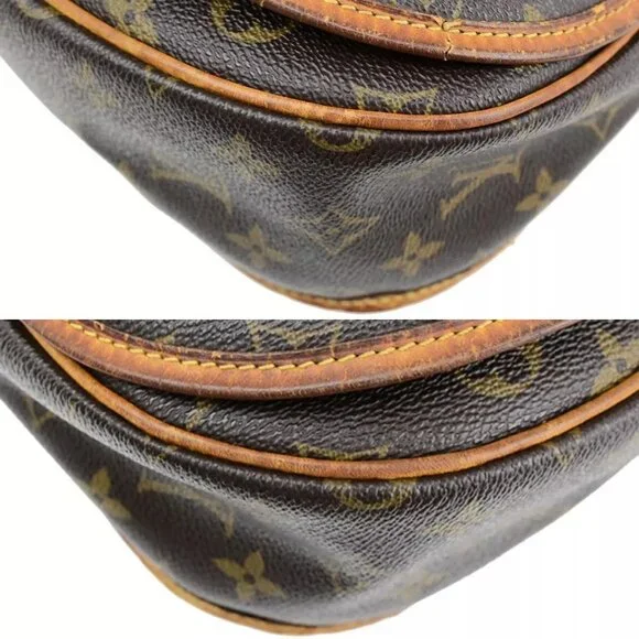 LOUIS VUITTON Menilmontant PM Shoulder Bag Monogram Leather